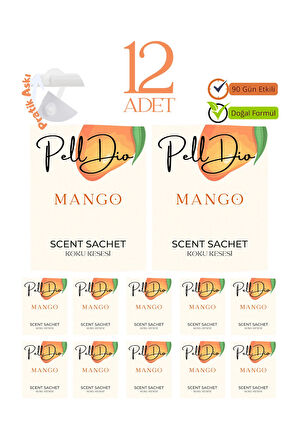 12'li Mango Ayakkabılık Dolap Ve Çekmece Parfümlü Kese Kokusu Oda Koku Kesesi