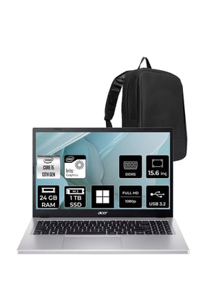 Aspire Go Core i5-1334U 24GB RAM 1TB SSD 15.6" FHD 60Hz W11P Dizüstü Bilgisayar AG15-71P