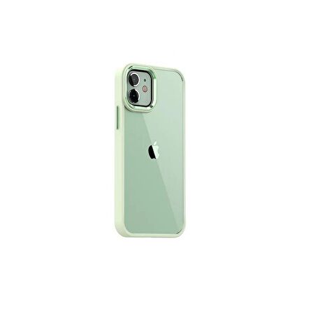 Smcase iPhone 11 Kılıf Renkli Bumper Hybrid Krom Silikon