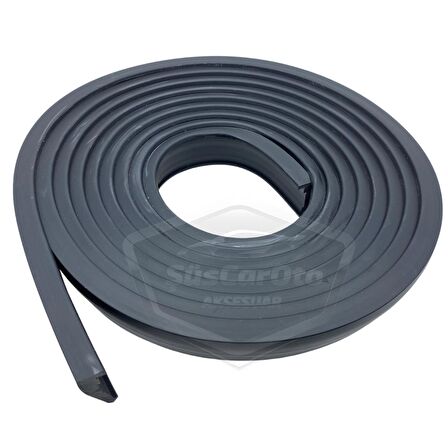 Üniversal Elastik Çamurluk Dodik Seti Poliüretan Çamurluk Kaplaması 45 mm x 6 metre Montaj Setli Siyah