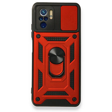 Gpack Xiaomi Redmi Note 10 Kılıf Tank Aramid Sürgülü Vega YüzüklüNano 