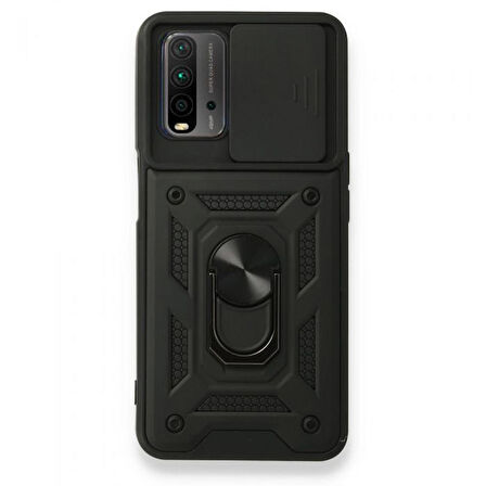 Gpack Xiaomi Redmi 9T Kılıf Tank Aramid Sürgülü Vega YüzüklüNano 