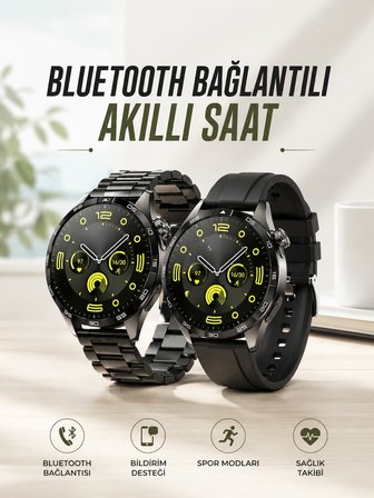 Akıllı Saat Sesli Görüşme, NFC Uyumlu, Bildirim Görme ve Uyku ve Sağlık Takibi - Lisinya