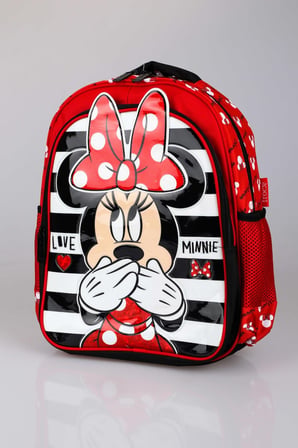 x Dekomus Lisanslı Minnie Mouse Full Kırtasiye Seti Büyük Boy Okul,Beslenme ve Kalem Çantası,Beslenme Kabı,Matara,Çıtçıt Dosya Seti