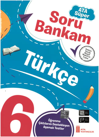 6. Sınıf Ata Süper Türkçe - Matematik - Fen Bilimleri - Sosyal Bilgiler Soru Bankam Seti