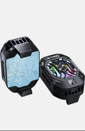 Premium F-25 Telefon Soğutucu Oyun Aksesuarı Siyah RGB LCD