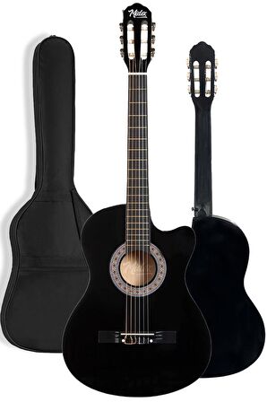 Midex CG-3Midex CG-395BK Siyah Klasik Gitar 4/4 Sap Ayarlı Kesik Kasa Full Set (Çanta Askı Tuner Metod Pena)95BK Siyah Klasik Gitar 4/4 Sap Ayarlı Kesik Kasa Full Set (Çanta Askı Tuner Metod Pena)