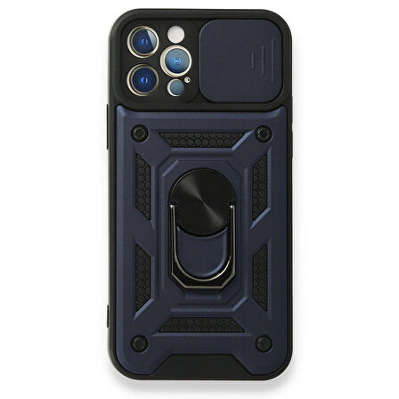 Gpack Apple iPhone 12 Pro Kılıf Tank Aramid Sürgülü Vega YüzüklüNano 