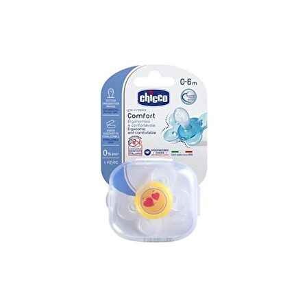 Chicco Physio Comfort Silikon Emzik Smile 0 Ay +