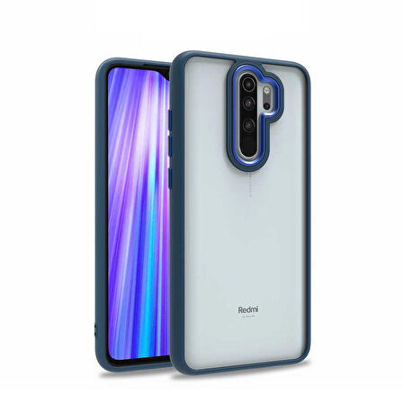 Gpack Xiaomi Redmi Note 8 Pro Kılıf Flora Sert Silikon Arkası Cam Şeffaf 