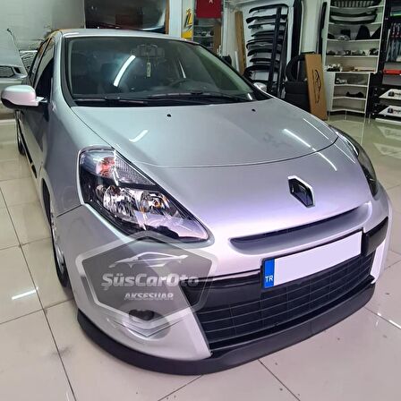 Renault Clio 3 2005-2013 Uyumlu Üniversal Astra H lip Esnek Ön Lip 2 Parça Tampon Altı Dil Karlık Ön Ek