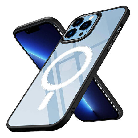 Gpack Apple iPhone 12 Pro Kılıf Wireless Şarj Özellikli Buttom Magsafe Silikon Kapak