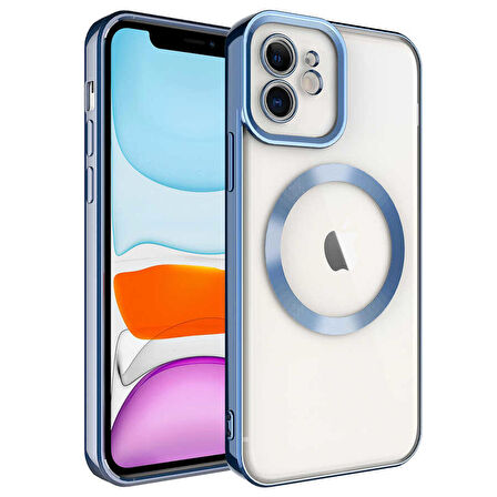 Gpack Apple iPhone 11 Kılıf Magsafe Wireless Şarj Özellikli Setro Renkli Silikon