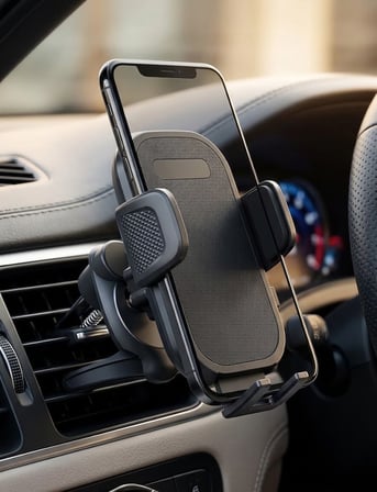 Dexxony HP-A08 Kancalı Havalandırma Izgara Araç İçi Telefon Tutucu 360° Döner Otomatik Sıkıştırmalı