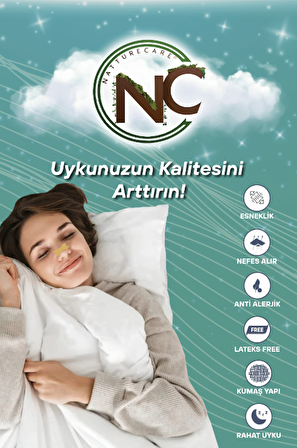 NattureCare Yeni Nesil Nefes Almaya Yardımcı Ve Horlamayı Azaltan Burun Bandı 10'Lu 60*22 SKIN