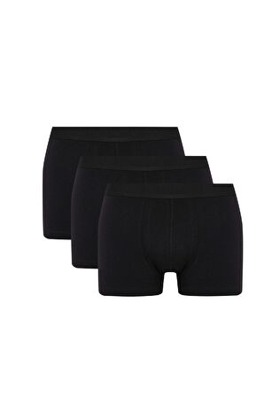 DeFacto Regular Fit 3'lü Boxer N4277AZ23AUBK81