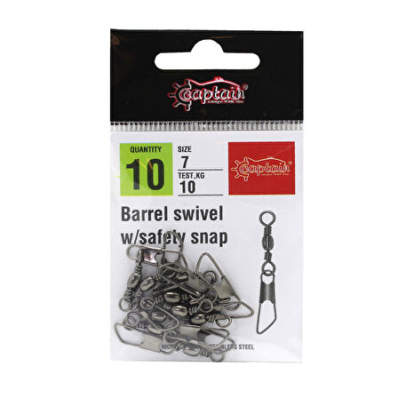 Captain 5020 Klips 10'lu Paket Black Nikel 1