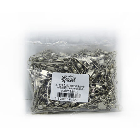 Captain 5220 Klips 144'lü Paket Nikel 7