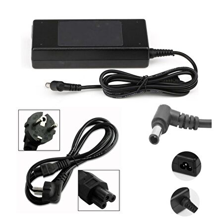 Sony Vaio VGN-FW460J, VGN-FW52TF, VGN-FW548F Uyumlu Adaptör Şarj Aleti 19.5v 4.7a 90w