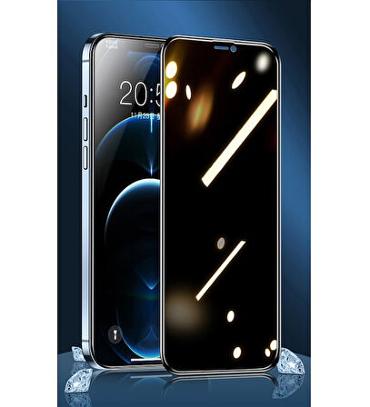 Apple iPhone 13 Pro Max Cam Ekran Koruyucu 5D Hayalet Privacy Gizli Zr-5DPrivacy