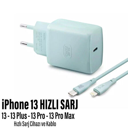  iPhone 13 Uyumlu Şarj Aleti HIZLI PD Şarj Cihazı Apple iPhone 13 Pro 13 Plus 13 Pro Max 25W HIZLI