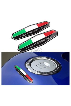 Vespa Scooter Ducati Limited Edition Arma 3d Oto Damla Silikon Sticker Yapıştırma 2 Adet Yüksek Kalite