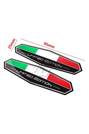 Vespa Scooter Ducati Limited Edition Arma 3d Oto Damla Silikon Sticker Yapıştırma 2 Adet Yüksek Kalite