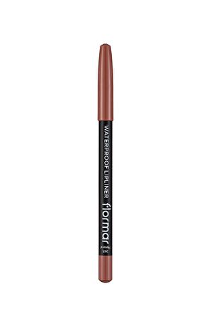 Flormar Suya Dayanıklı Dudak Kalemi (DOĞAL KOYU KAHVE) - Waterproof Lipliner - -245 Natural - 8690604567607