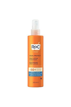 Roc Soleil-Protect 50+ Faktör Tüm Cilt Tipleri İçin Renksiz Güneş Koruyucu Losyon 200 ml