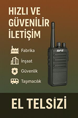 Sfe S500 Pmr El Telsizi Telsiz Telefon- Profesyonel Tercihiniz