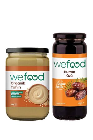 Wefood Organik Tahin 600 gr + Wefood  Hurma Özü 640 gr