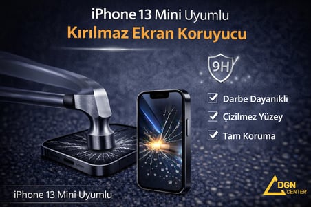 İphone 13 Mini Uyumlu Kırılmaz Ekran Koruyucu