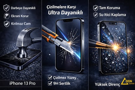 İphone 13 Pro Uyumlu Kırılmaz Ekran Koruyucu