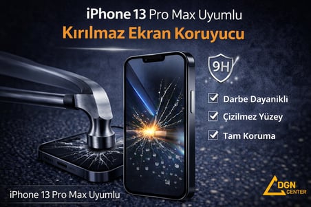  İphone 13 Pro Max Uyumlu Kırılmaz Ekran Koruyucu