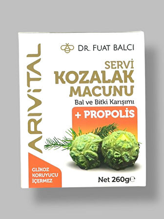 Servi Kozalak Macunu 260 gr. (Bal ve Bitki Karışımı + Propolis)