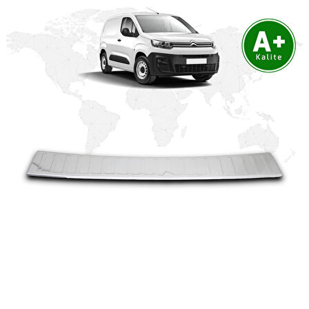 Citroen Berlingo Panelvan Krom Arka Tampon Eşiği 2019 Model ve Sonrası