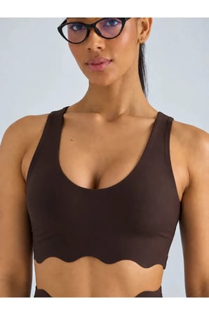 Scallop Detay Spor Büstiyer ( Sadece üst )