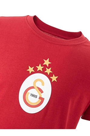 Galatasaray Orijinal Lisanslı 5 Yıldızlı Arma T-Shirt