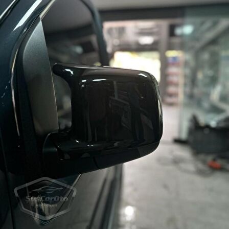 Citroen Nemo 2008-2022 Uyumlu Batman Yarasa Ayna Kapağı Piano Black ABS Plastik