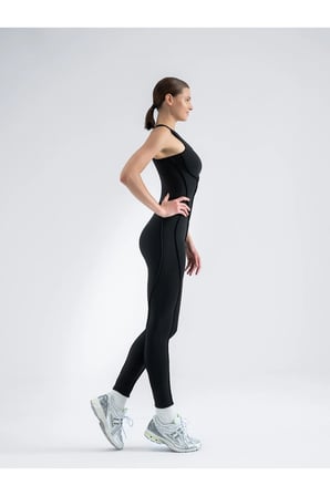 Sculpt Line Askılı Spor Tayt Tulum
