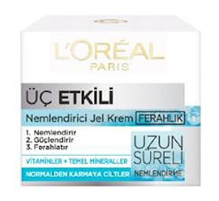 Loreal Paris Üç Etkili Nemlendirici Jel Krem 50 ml