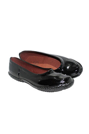 Birinci Kalite (cizlavat) Parlak Astarlı Lastik Mest Ayakkabısı