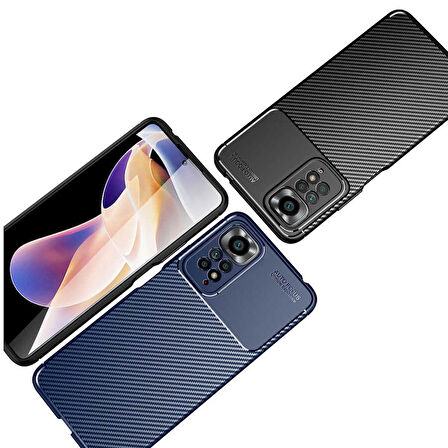 Smcase Xiaomi Redmi Note 11 Global Kılıf Kamera Korumalı Negro Silikon