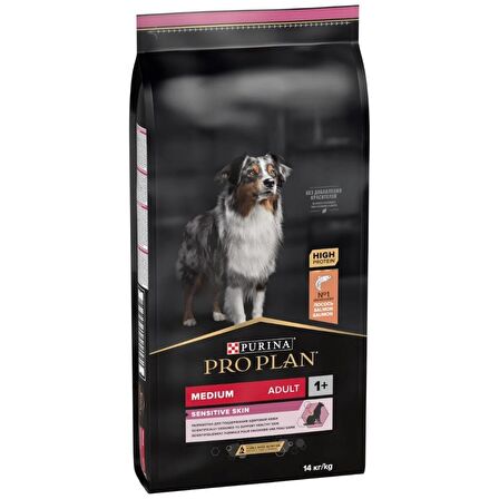 Proplan Medium Adult Somon 14kg Köpek Sensitive Skin Somonlu Yetişkin Köpek Maması