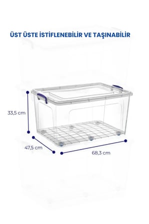 80 Litre Saklama Kutusu Depolama Düzenleme