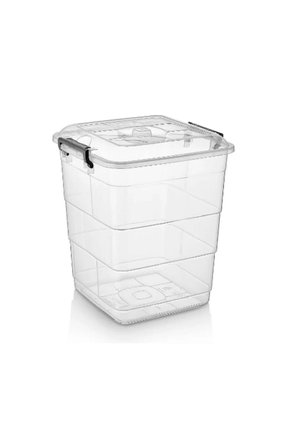 Plastik Tetris Kare Saklama Kabı-4 (20LT) - Br1152 04 Beyaz 1