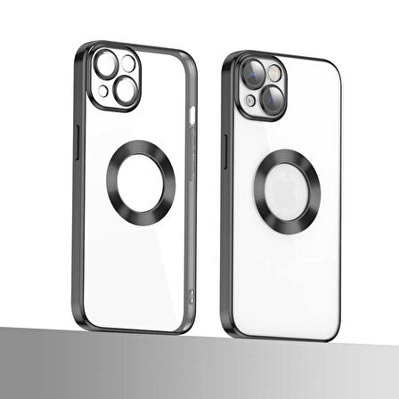 Gpack Apple iPhone 13 Kılıf Logo Gösteren Kamera Korumalı Silikon