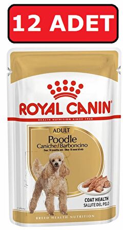 Royal canın poodle yaş köpek maması 12 adet x 85 gr pouch konserve