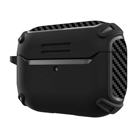 Gpack Apple Airpods Pro Kılıf Sert Armor Karbon Görünüm A26
