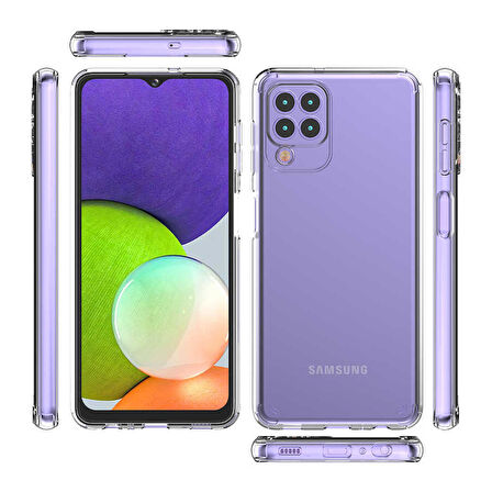 Smcase Samsung Galaxy M32 4g Kılıf Kamera Korumalı Coss Sert Silikon